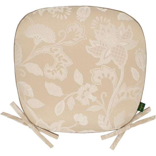 Kawashima Textile Cercon MINTON Dining Seat Cushion Grace Haddon Beige 45×43cm LN1207