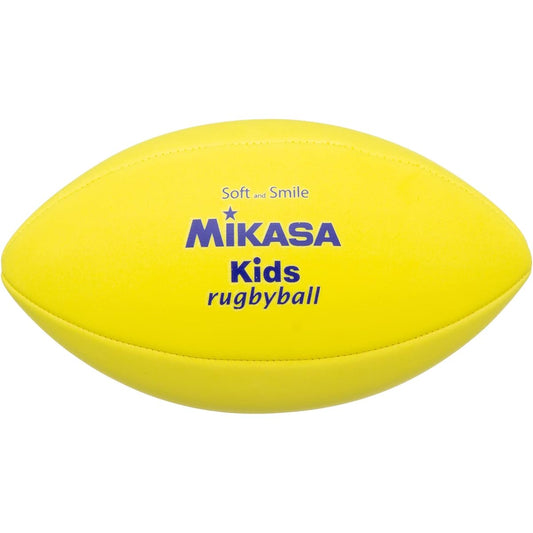 MIKASA Japan School Physical Education Research Association Certified Smile Rugby Ball (For Elementary School Students) EVA Material Weight Approximately 150g Yellow KR-Y Recommended Internal Pressure 0.07 (kgf/㎠)