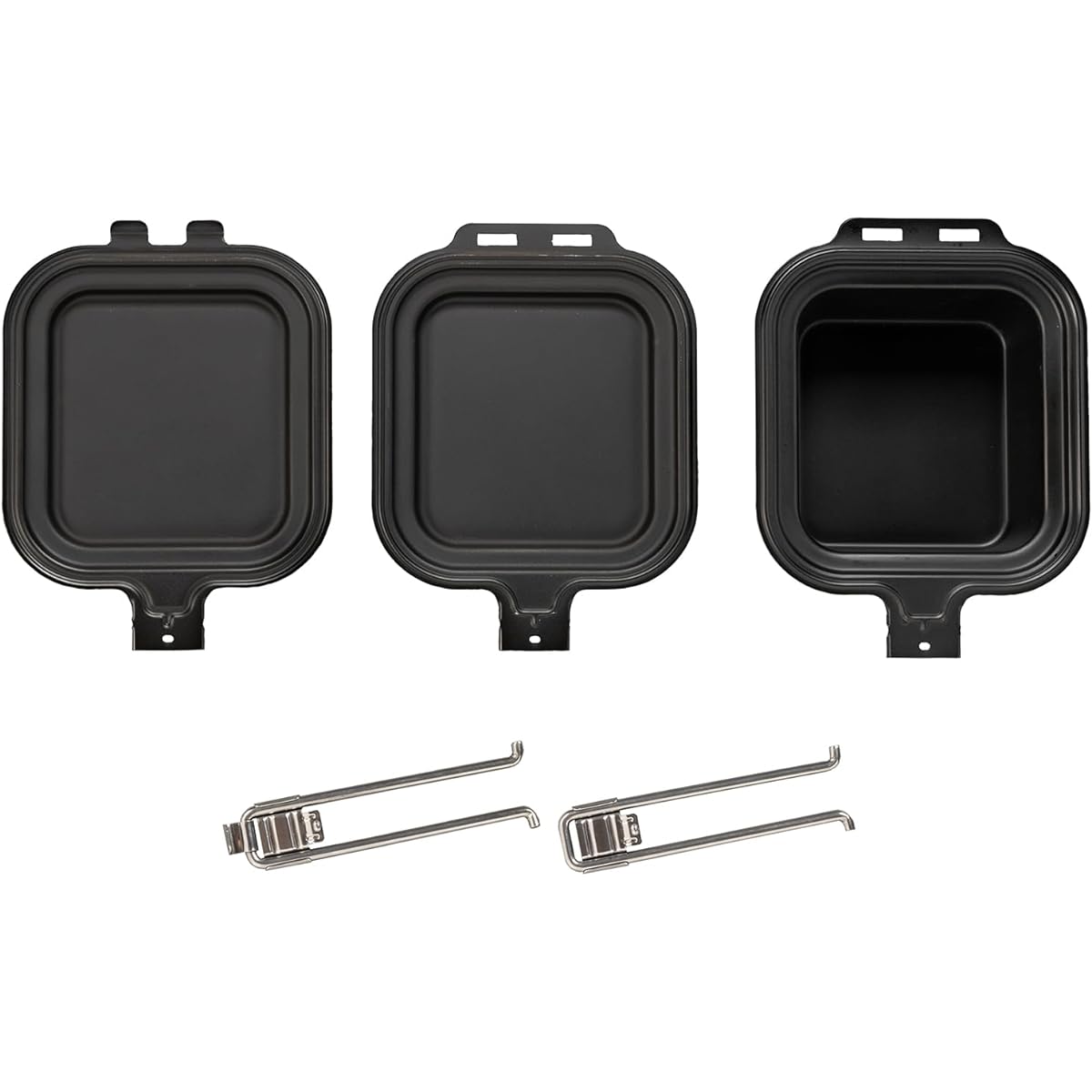 BUNDOK Iron Cooker Set BD-916 Hot Sand Frying Pan Pot Handle Removable