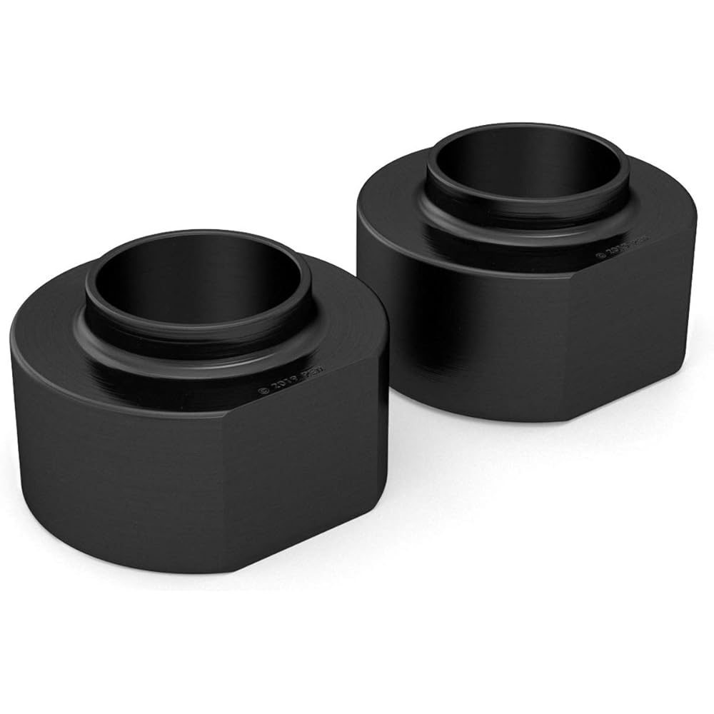 Front or Rear -Revilation Kit -2 -inch Lift -1984-2001 Jeep Cherokei (XJ), 1997-2006 Rangler (TJ), 1993-2998 Grand Cherokei (ZJ) -Suspension Strut upper Aluminum Black Spacer