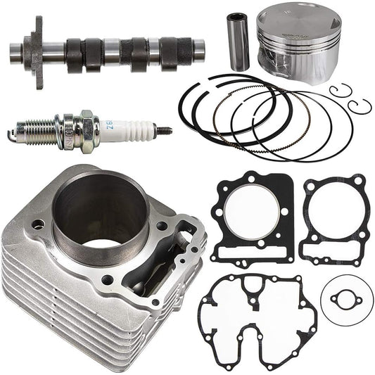 NICHE Cylinder Piston Gasket Camshaft Top End Kit for Honda 1996-2014 TRX400 XR400R 12100-KCY-670