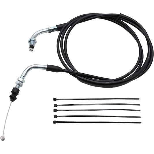 GY6 Torsion Handle Throttle Cable ATV Throttle Cable Accelerator Cable Throttle Torque Cable Compatible with 49cc-150cc QMB139 157QMJ Moped (Cable: 78 inch)