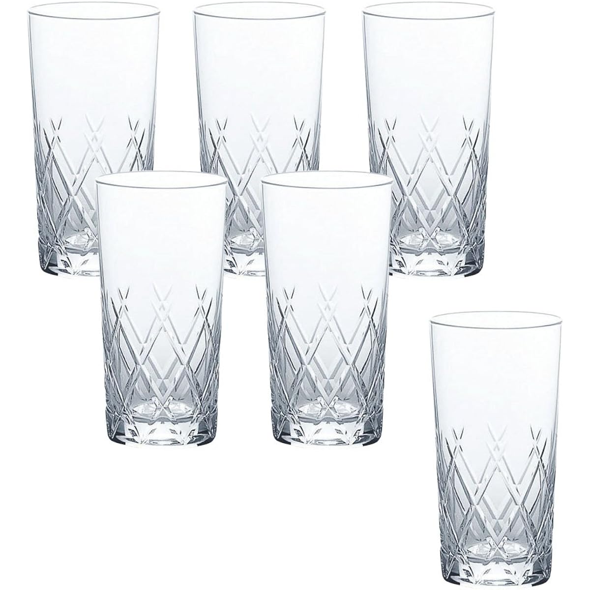 Toyo Sasaki Glass Tumbler Glass Regina 305ml Set of 6 10oz Made in Japan Dishwasher Safe Unbreakable Tumbler Glass Cup Beer Glass Highball Glass T-21102HS-E107