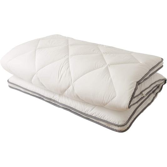 AQUA Mattress, Double White [Comfortable and Clean Series] Only the dirty side can be washed, Extra Thick 3-layer Mattress, Dust Mite Resistant, Antibacterial, Odor Resistant, Bedwetting Prevention (Formerly Nice Day) 86560315