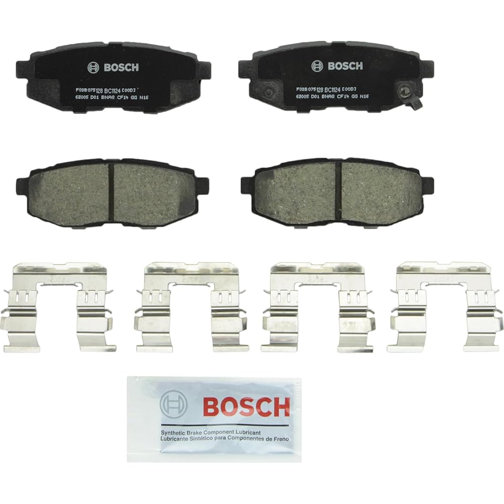 BOSCH BC1124 QUIETCAST Premium Ceramic Disc Brake Pad Set Saion FR-S Subaru BRZ Forester Legacy Outback Tribeca Toyota 86; For Rear