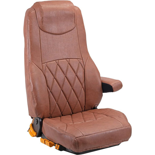 Miyabi Truck Supplies Truck Parts Truck Seat Cover Classic Diamond Seat Cover Driver Seat Only Brown 17 Profia/17 Ranger (Year: H29/05~) TS-CDH012AD-BRR