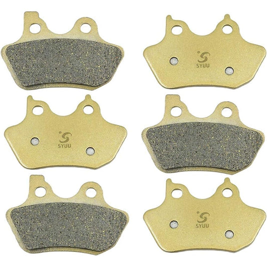S SYUU Motorcycle Front Rear Brake Pad Compatible with Harley-Davidson Touring FLHRCi FLHRi/FLHR Road King 2000 2001 2002 2003 2004 2005 2006 2007 FA400FR