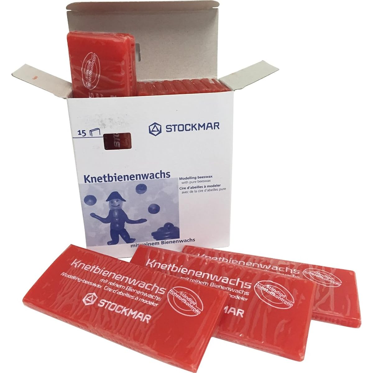 STOCKMAR Clay Beeswax Sheet Vermilion Single Color 15 Pieces 02
