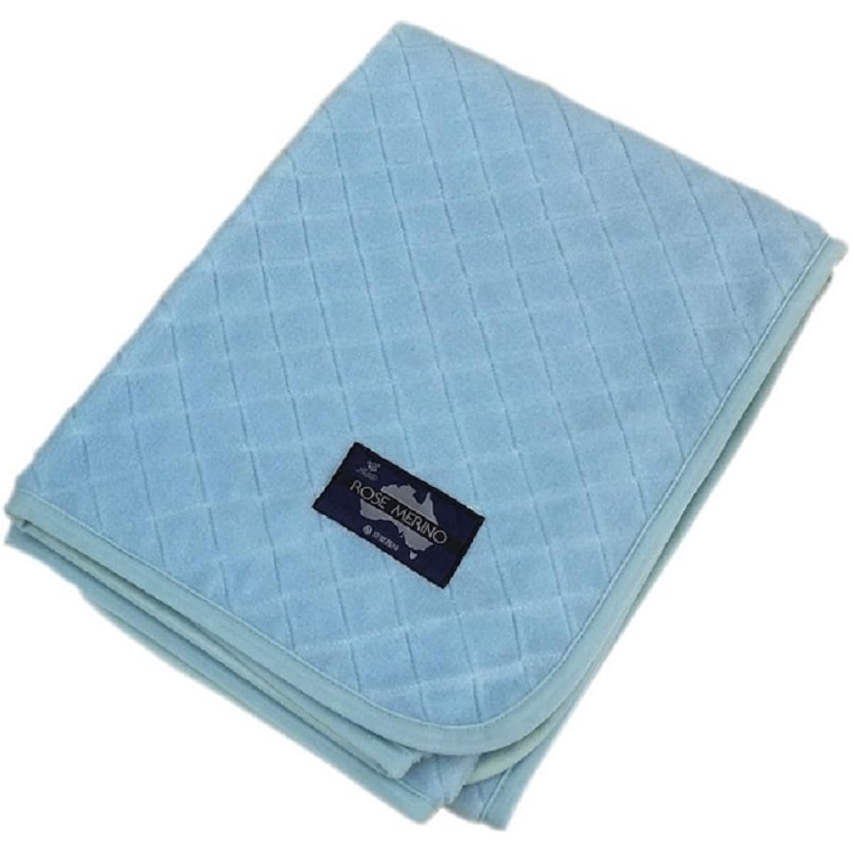 nishikawa [Nishikawa] Wool padded blanket, rose merino, made in Japan, washable, double size, 140 x 205 cm, blue WPO1238 D