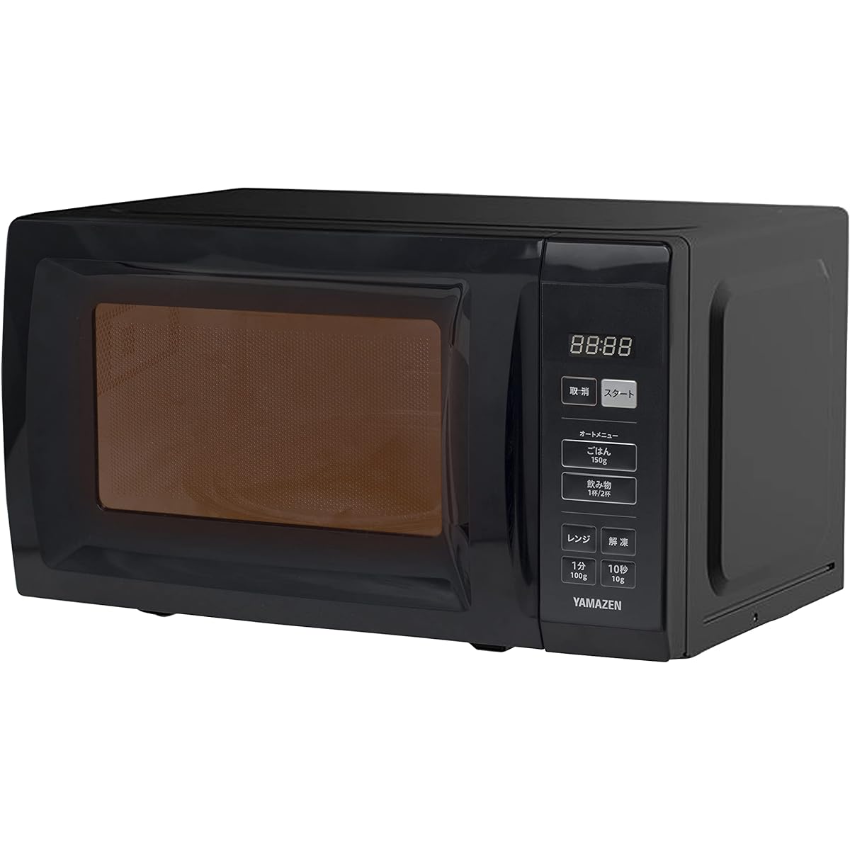 [Yamazen] Microwave Oven 17L Single Function Single Life Two People Live Hertz Free Turntable Equipped with Auto Menu Nationwide Compatible with Timer Function Black YRM-HF171(B)
