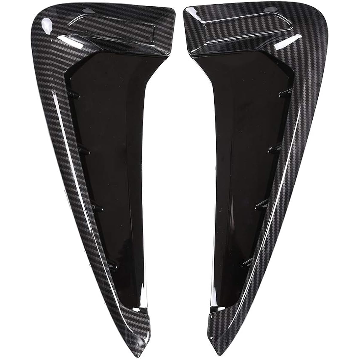 Cars Tyling BMW XDRIVE Emblem X5 F15 X5M F85 14-18 SHARK GILLS Side Fender Vent Mesh Decoration 3D Sticker Grill Automobile Exterior Accessories (Carbon Fiber)