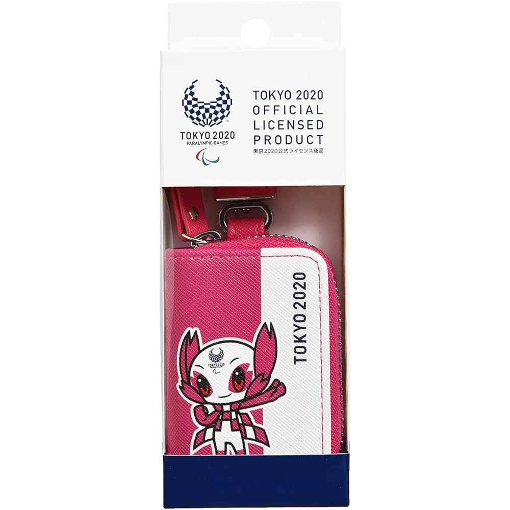 Tokyo 2020 Officially Licensed Product Smart Key Case TK22 Pink Goods Paralympic Mascot SEIWA