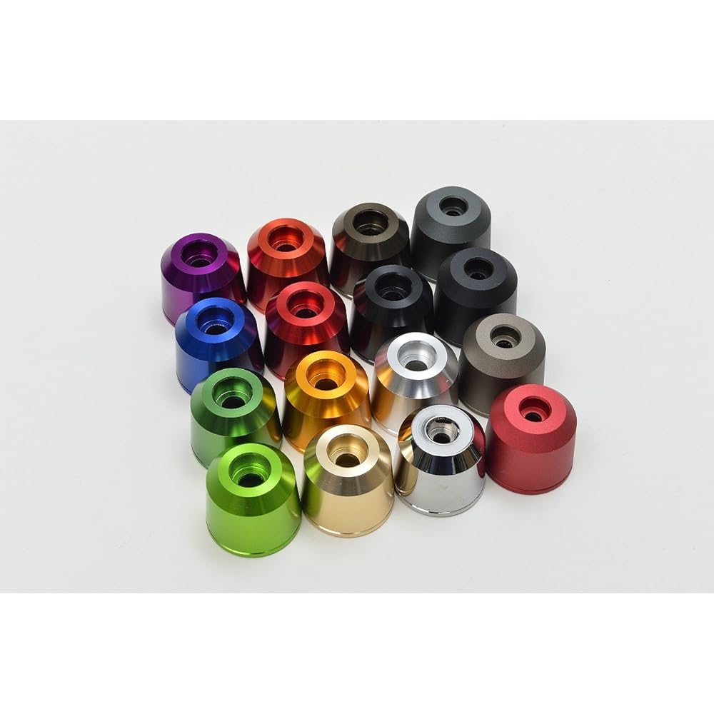 POSH Motorcycle Supplies Middle Weight Bar End Outer Only M6 Type Dark Green 032679-08-10 Bar End Cap