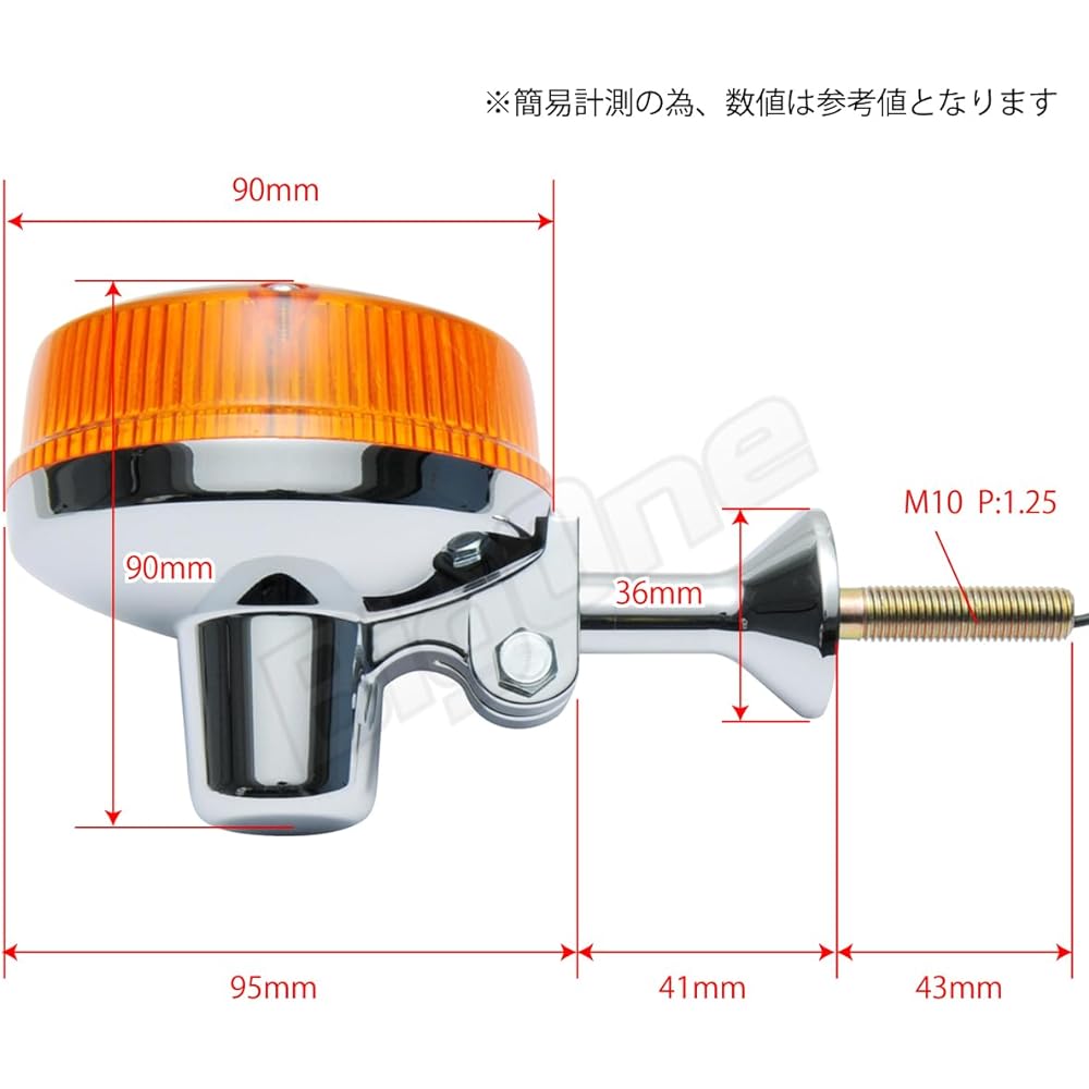 Z1 Z650FOUR Z750RS W1 Z750Four Z750 W2 Turn Signal Short Orange