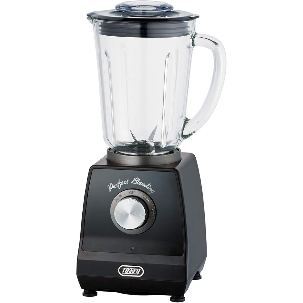 [Toffy] Home Blender K-BD1 (Rich Black) Retro Blender Mixer Juicer 600ml 2-speed Rotation Speed Pulse Function Compatible with Ice, Frozen Fruit, Single Living, Two Living, Stylish, Cute K-BD1-RB