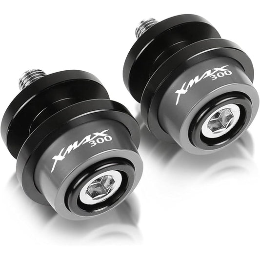 Stand Screw Slider CNC Aluminum Alloy Motorcycle 6mm Bracket Screw Swing Arm Slider Bobbin Accessories is very suitable for Yamaha XMAX300 XMAX300 All Year 2019 2020 2021 (Color: Gray)