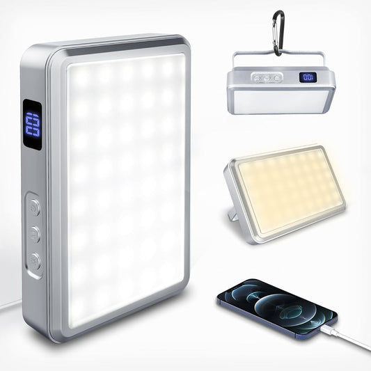 (2023 New Release) LED Lantern Light, Rechargeable, Outdoor Light, Camping Light, 15,000 mAh Power Bank Function, Ultra Long Illumination, Emergency SOS, Camping Lighting, IP65 Waterproof, Built-in