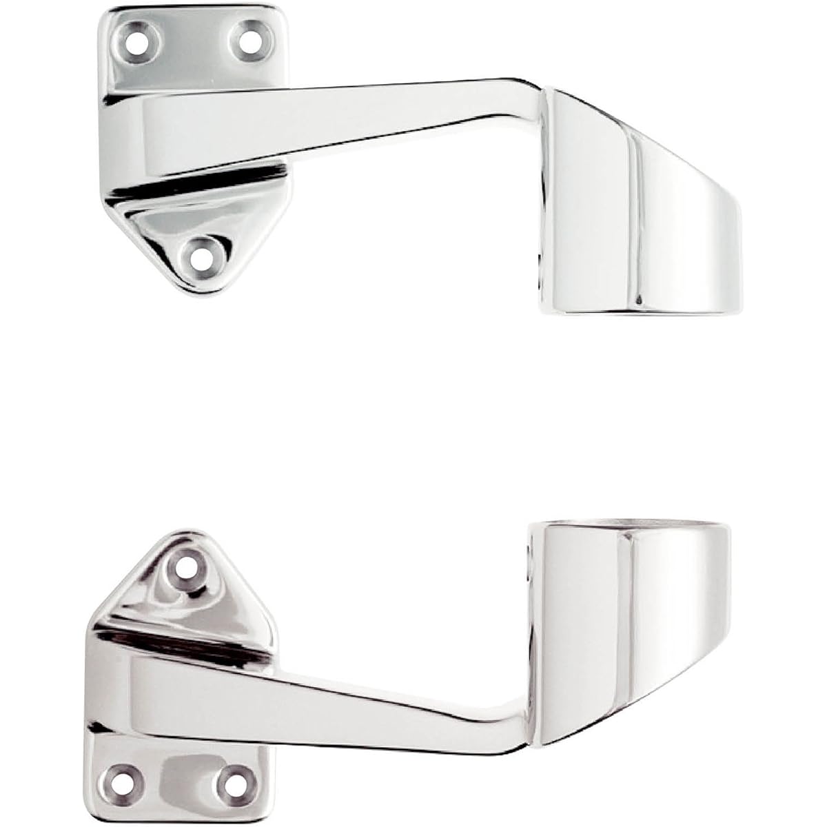 Pine Roku Handrail Components BAUHAUS 32 Stainless Steel Lost Wax Handrail Offset Bracket Top and Bottom Set LW-09