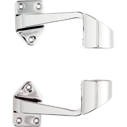 Pine Roku Handrail Components BAUHAUS 32 Stainless Steel Lost Wax Handrail Offset Bracket Top and Bottom Set LW-09