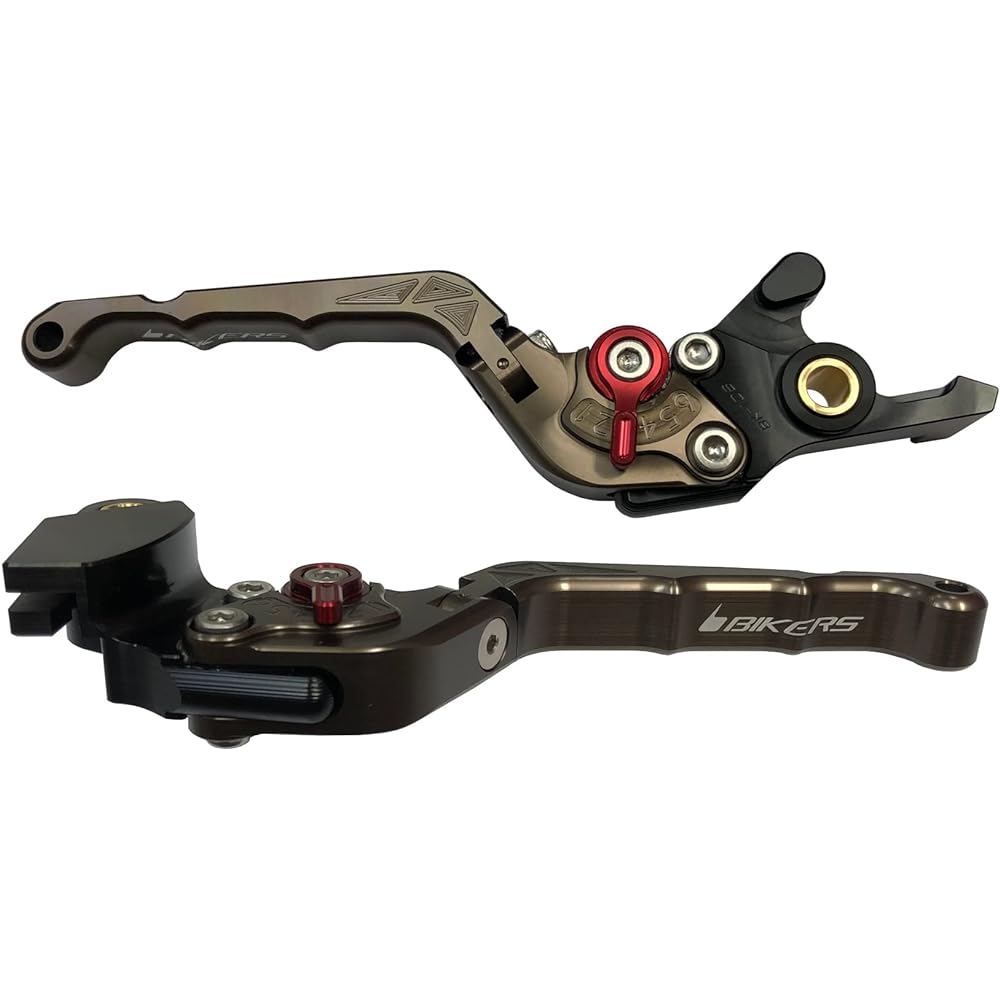 BIKERS Brake Clutch Lever ZX-25R Ninja650 Z650 Z900 Aluminum Foldable 6 Level Adjustment Titanium BK-K0526-TIN