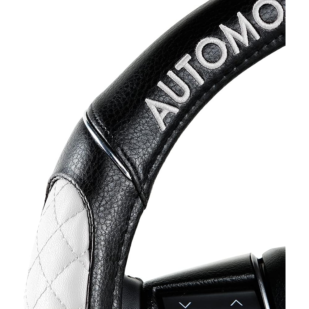 DAD Garcon D.A.D Royal Steering Cover (Handle Cover) Type Quilted White [HA625-01-03] S Size
