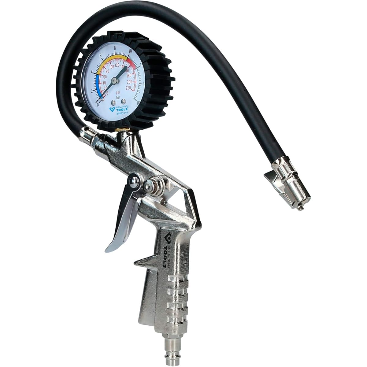 KS Tools Tire Pressure Gauge 0-16 Bar BT691019