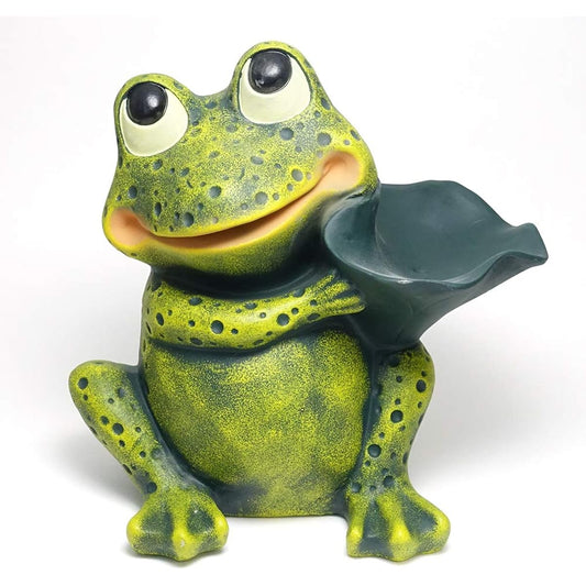 Portuguese Ornament Terracotta Unglazed Pottery Frog Figurine Maido Frog 34cm pto-1377g