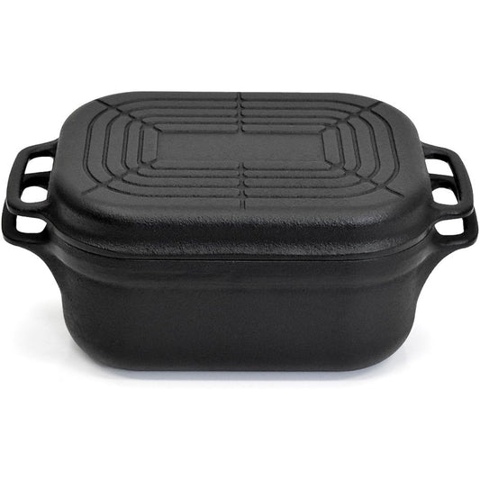 Made in Japan Nanbu Tekki "BS Pot" Dutch Oven IH Compatible / Gas Stove Compatible / Toaster Oven Compatible Oven Grill Pan Outdoor