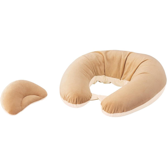 Carmate (Alebebe) Body Pillow, Washable, Pregnant Women, Maternity, Nursing Cushion, Gift, Gyuto 4WAY Marshmallow Brown, BB802 Height 640mm Width 630mm Depth 180mm