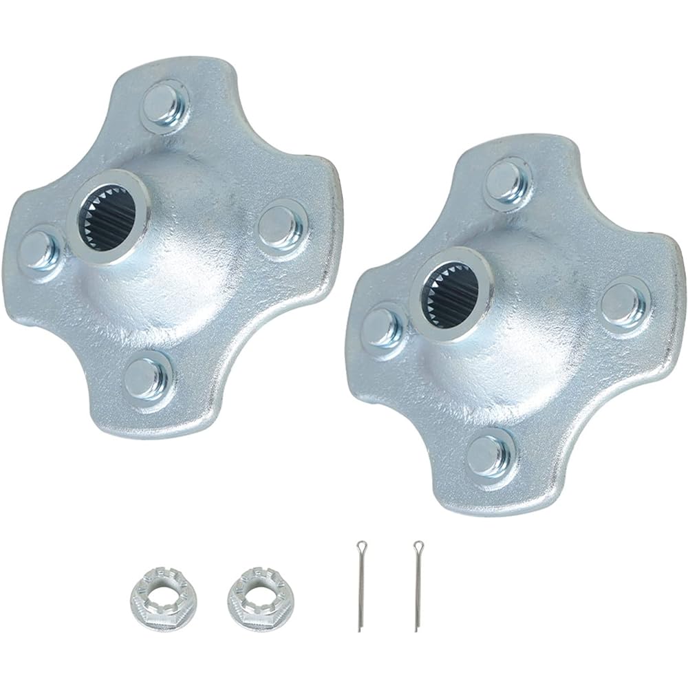 WFLNHB 2 Pack Rear Axle Wheel Hub with Replacement Nuts for Honda TRX300FW TRX300 Fourtrax 300 2X4 4X4 1988-1992