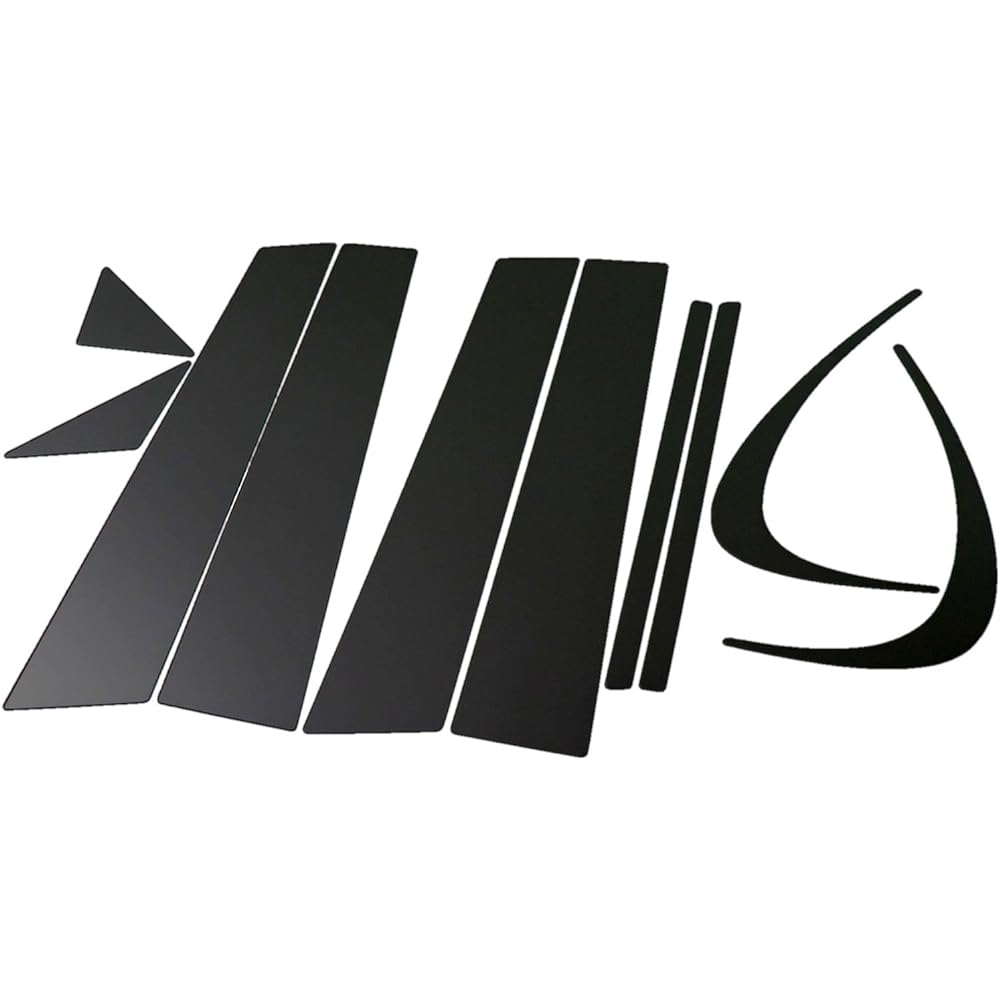 BRIGHTZ Lexus CT200h ZWA10 Super Mirror Stainless Steel Black Plated Pillar Panel Visor Useless 10PC [PIL-BLA-017] LEXUS CT200H CT200 11156