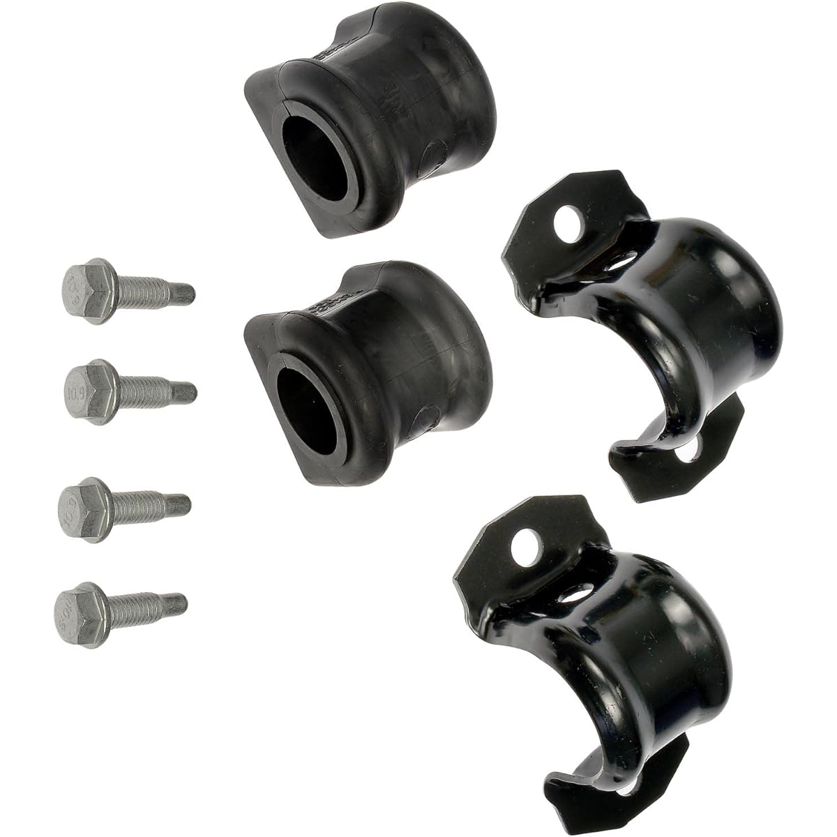 Apdty 158547 Front suspension Stabilizer Swaver Bushing & Bracket Kit