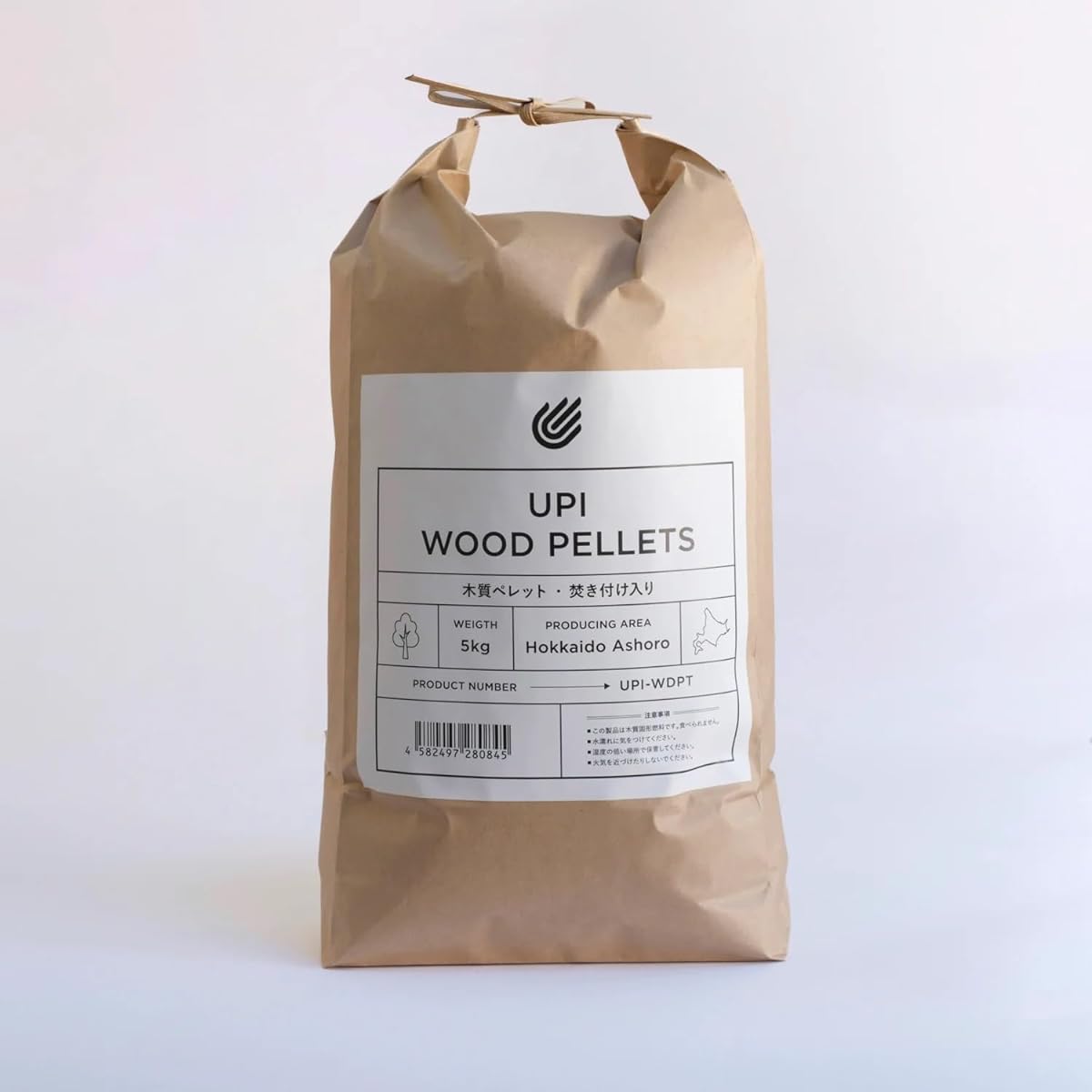 UPI wood pellets 5kg from Hokkaido, additive-free, with ignition agent, fuel
