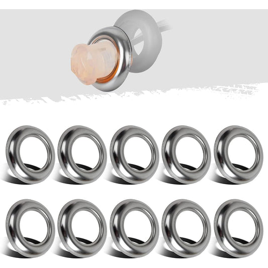 PARTSAM Truck Trailer LED Marker Light 3/4 inch Round Besel Cover Mount Clearance Ballet Marker Light Mini Round Stainless Steel Trim Ring Besel All 3/4 inch clearance lights