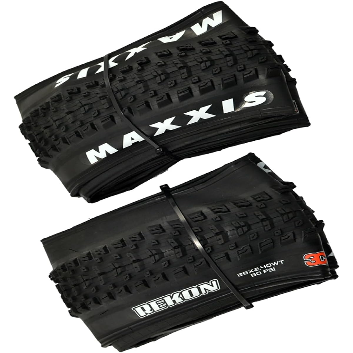 MAXXIS REKON M349RU MTB Folding Tire TR EXO 3C MaxxTerra 29x2.4" Tire, Black, MX2160
