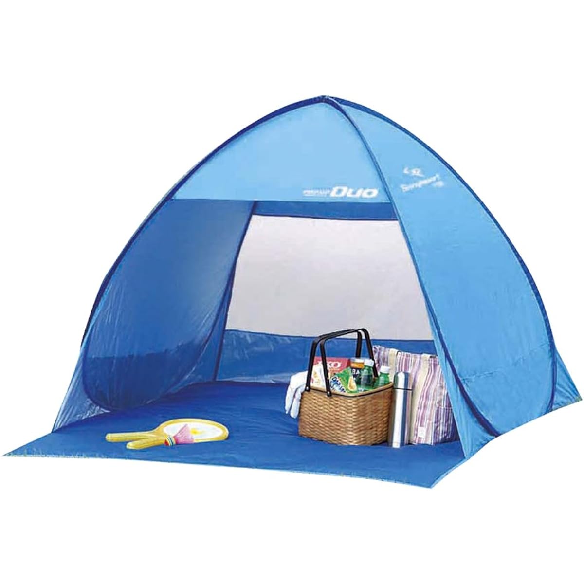 CAPTAIN STAG Tent Shiny Resort Pop-up Tent Duo UV Blue [For 1-2 People] M-5787