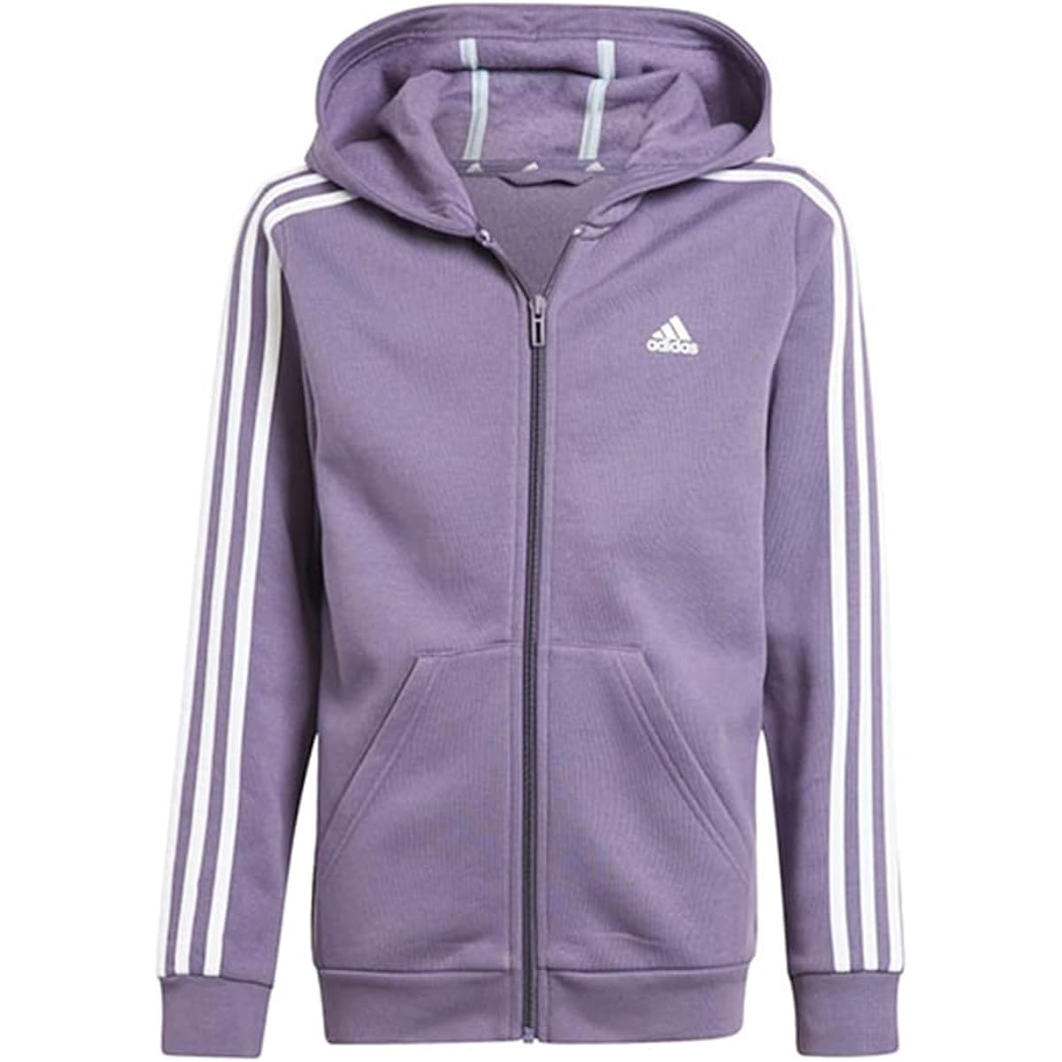 [Adidas] Sweatshirt Hoodie Kids Essentials 3 Stripes Fleece Full Zip Hoodie ECO43
