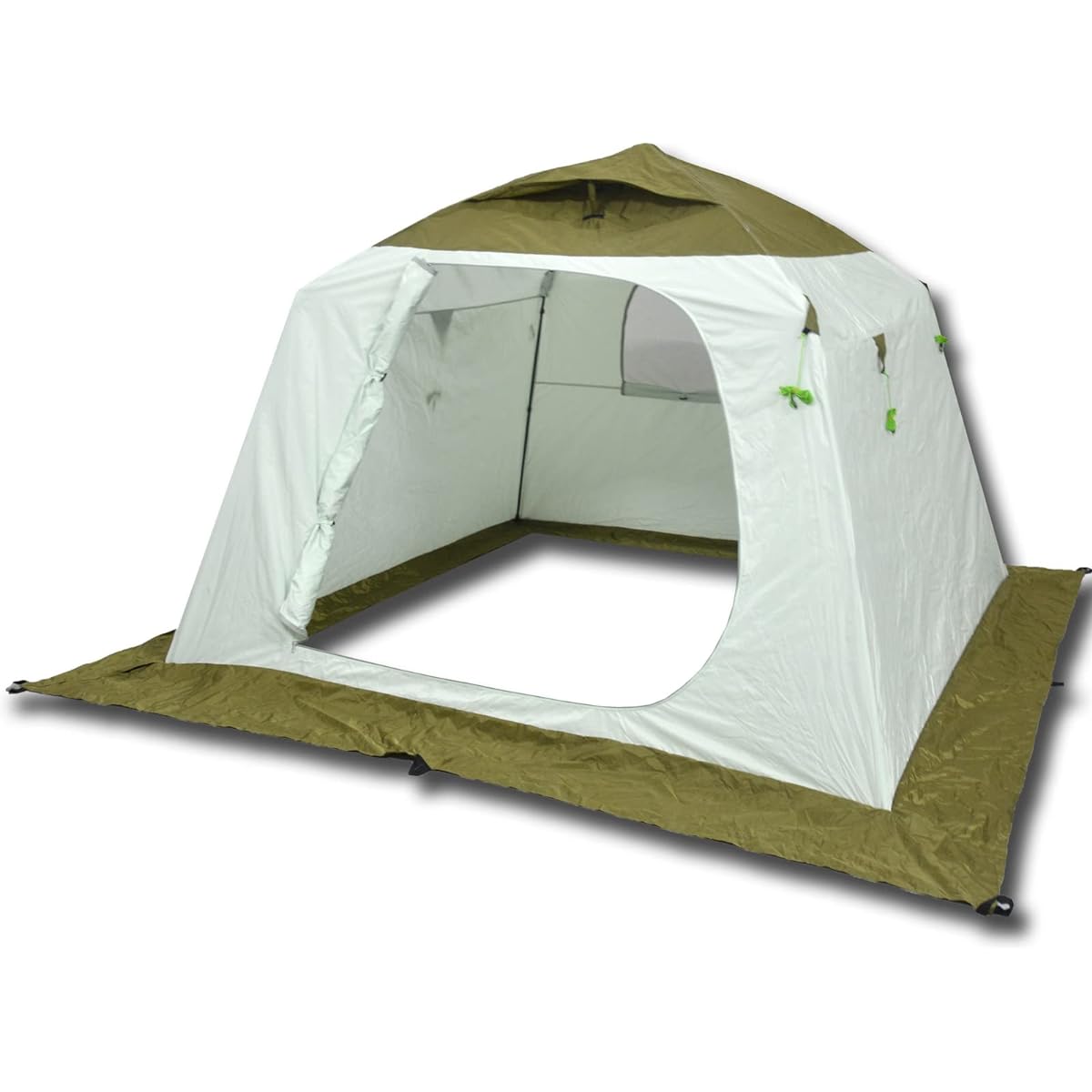 Smelt Tent, Fishing Tent, Pop-up Tent, One Touch Tent, For Smelt Fishing, Ice Fishing, Fishing, For 4 People, Bottomless, 2.1x2.1x1.7m