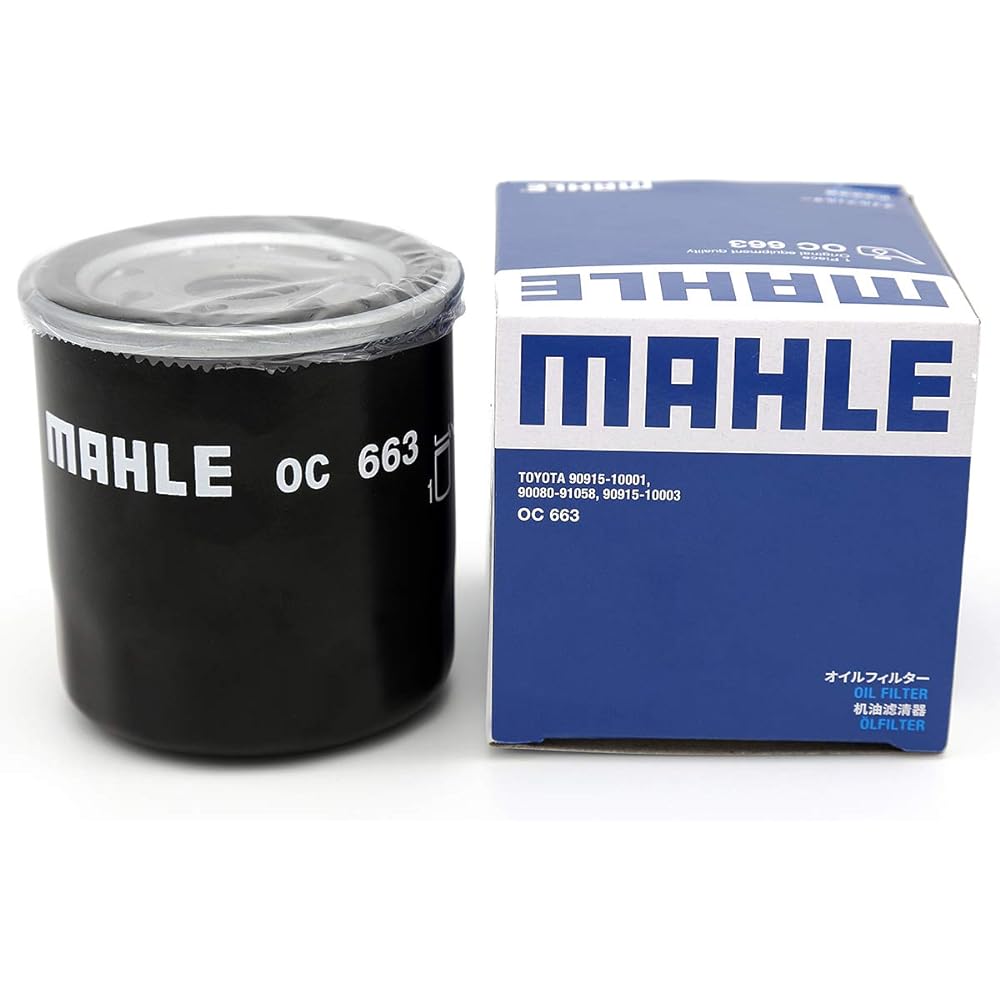 MAHLE Oil Filter for Domestic Cars OC663 [Set of 10] for Toyota/Lexus/Subaru/Daihatsu Vehicles