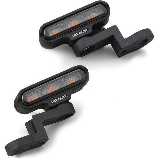 Daytona HIGHSIDER Motorcycle LED Turn Signal Matte Black for Front Mirror Holder (M10) TYPE2 15266