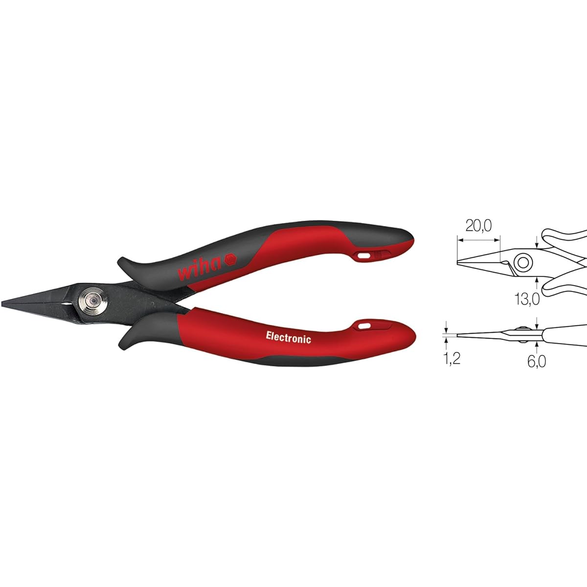 [Set of 2] wiha electronics needle nose pliers (straight) 150mm HYR680ENNP150