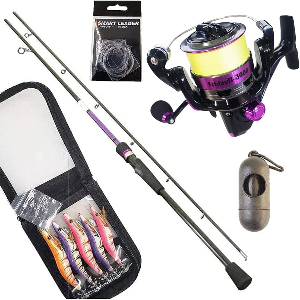 Go straight to the fishing spot Eging beginner's 5-piece set Friday Egging (egingset001)