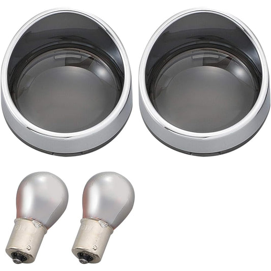 Daytona Bezel Type Turn Signal Lens Kit Smoke Lens 72781