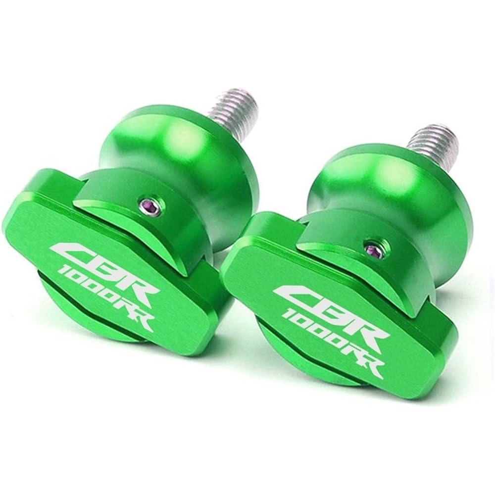 DEMUR M8 Motorcycle Accessories Swing Arm Slider Spool Stand Slider Screw Fit CBR1000RR CBR 100RR CBR1000 RR 2004-2015 2014. Swing Arm Slider Spool (Size : Green)