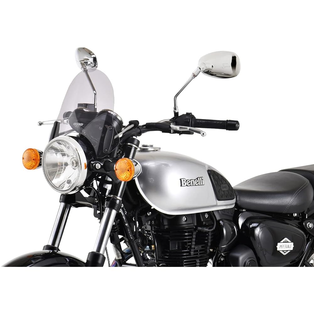 MRA Motorcycle Screen Universal Style Shield Mount Sold Separately Black SY-K