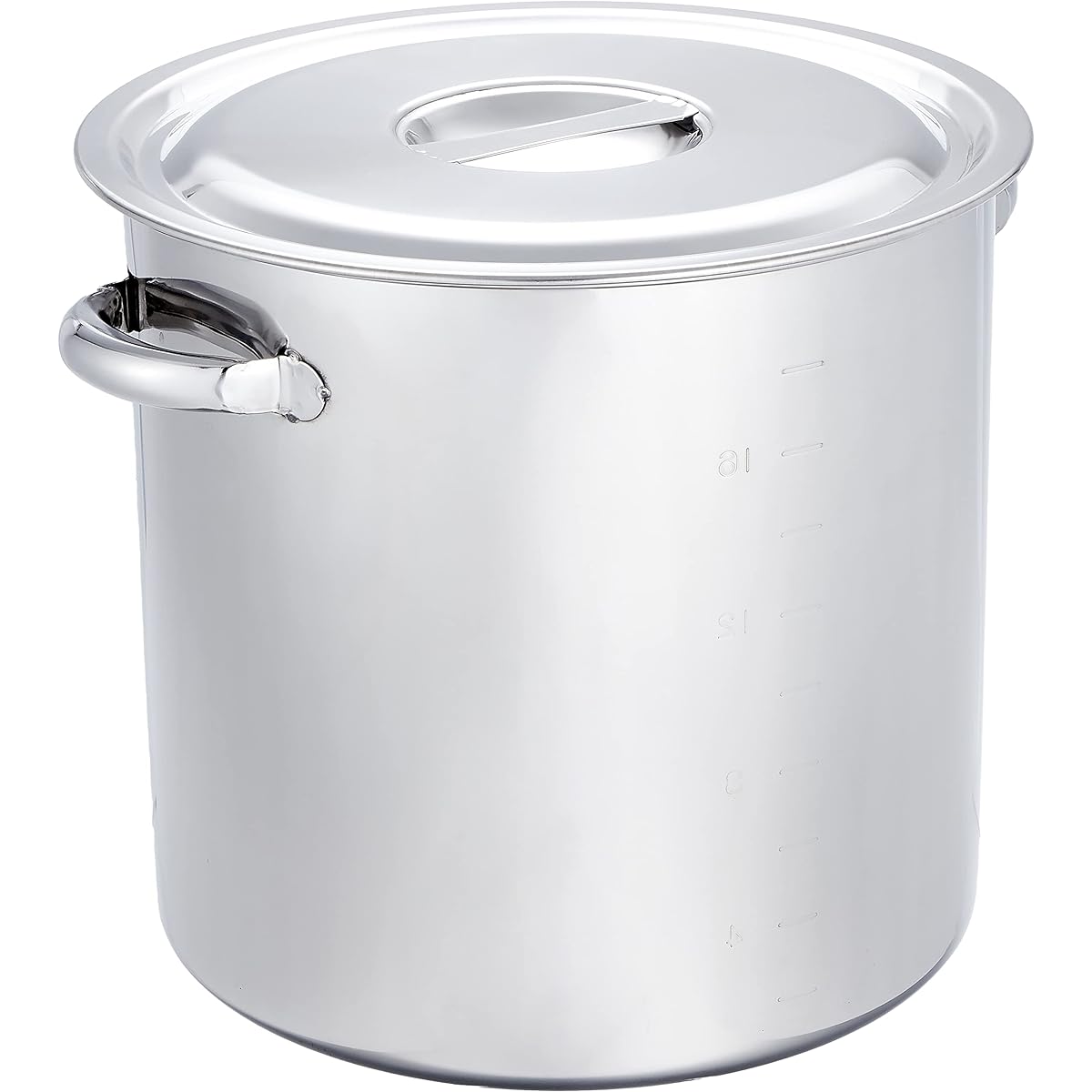 Endo Shoji TKG Pot Pot 30cm Made of Stainless Steel Outer Diameter x Depth (mm) 316 x 300 Plate Thickness (mm) 0.9 Mass (kg) 13.23 Capacity (L) 20 Has a large handle with a scale that makes it easy to hold.The lid can also be hung. Very convenient made i