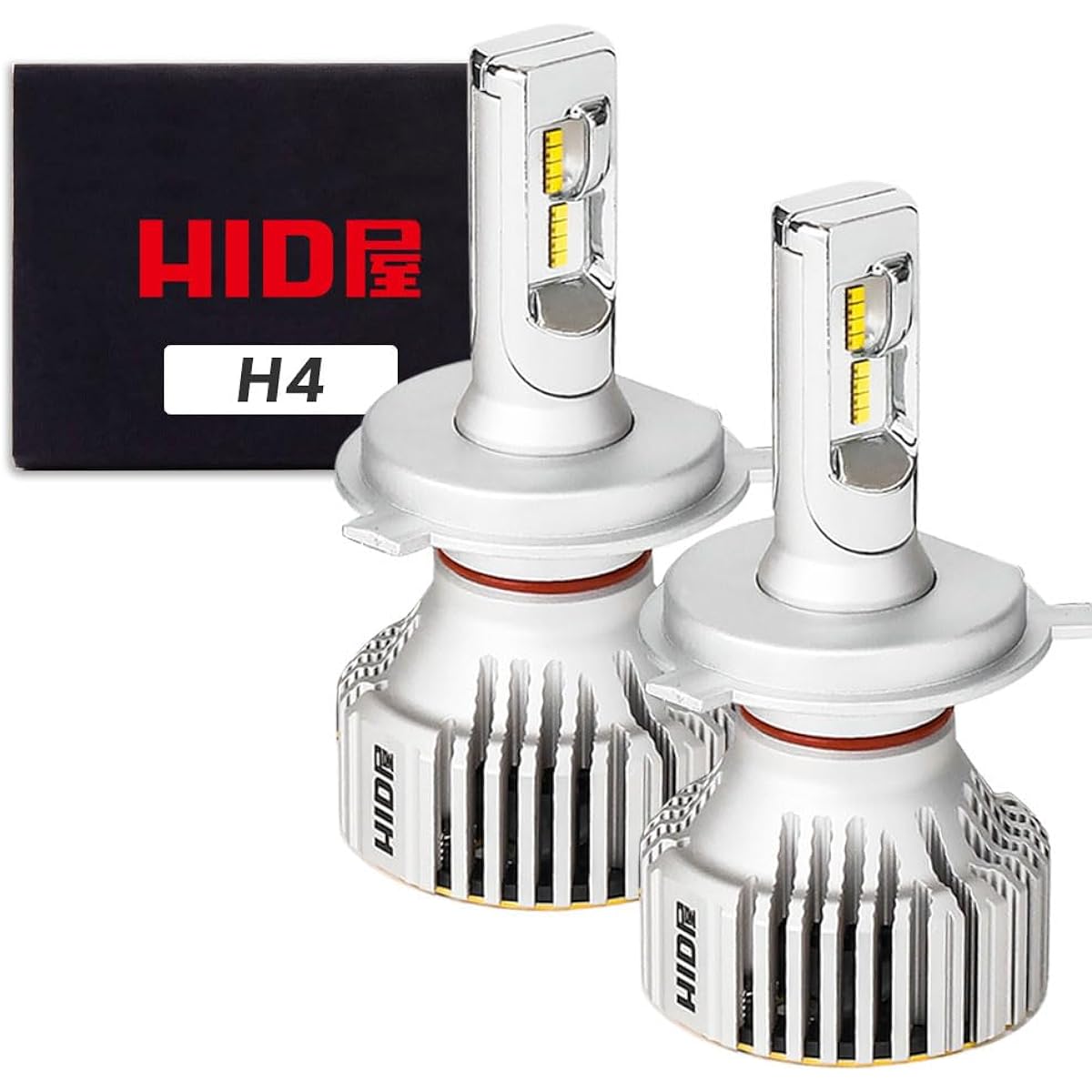 HID Shop #1 Ranking, Explosive Light, H4 HiLo LED Headlight, Built-In Driver Unit, 12,600 LM, White, 6,500 K, Vehicle Inspection Compliant, Free Shipping