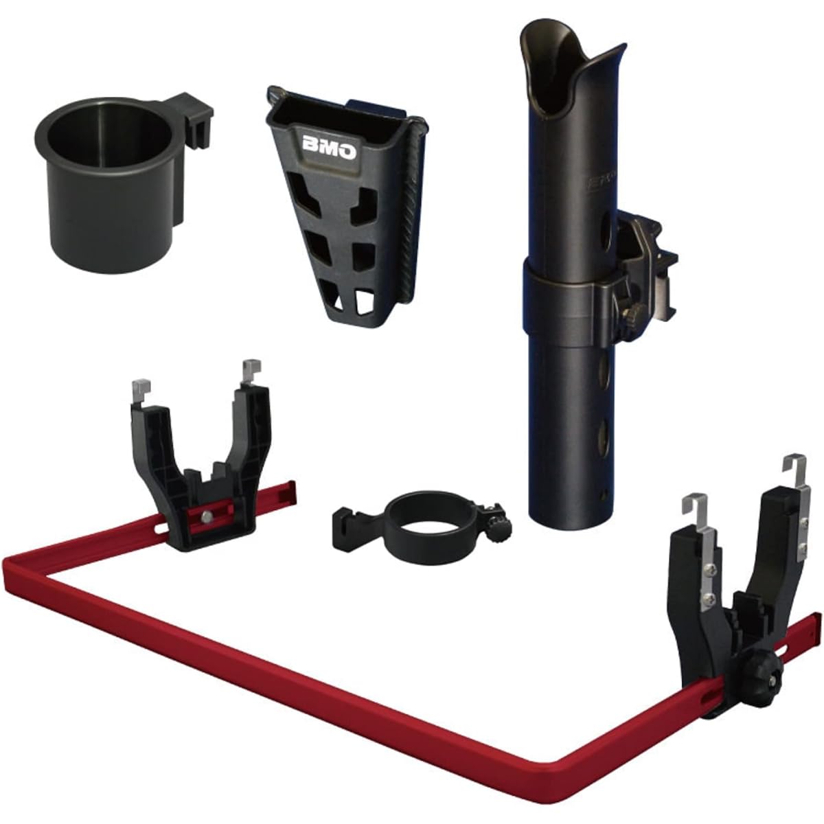 BMO JAPAN Dokat 4500 Rail System 16 Black Set Red BM-DR4500-R-SET-02