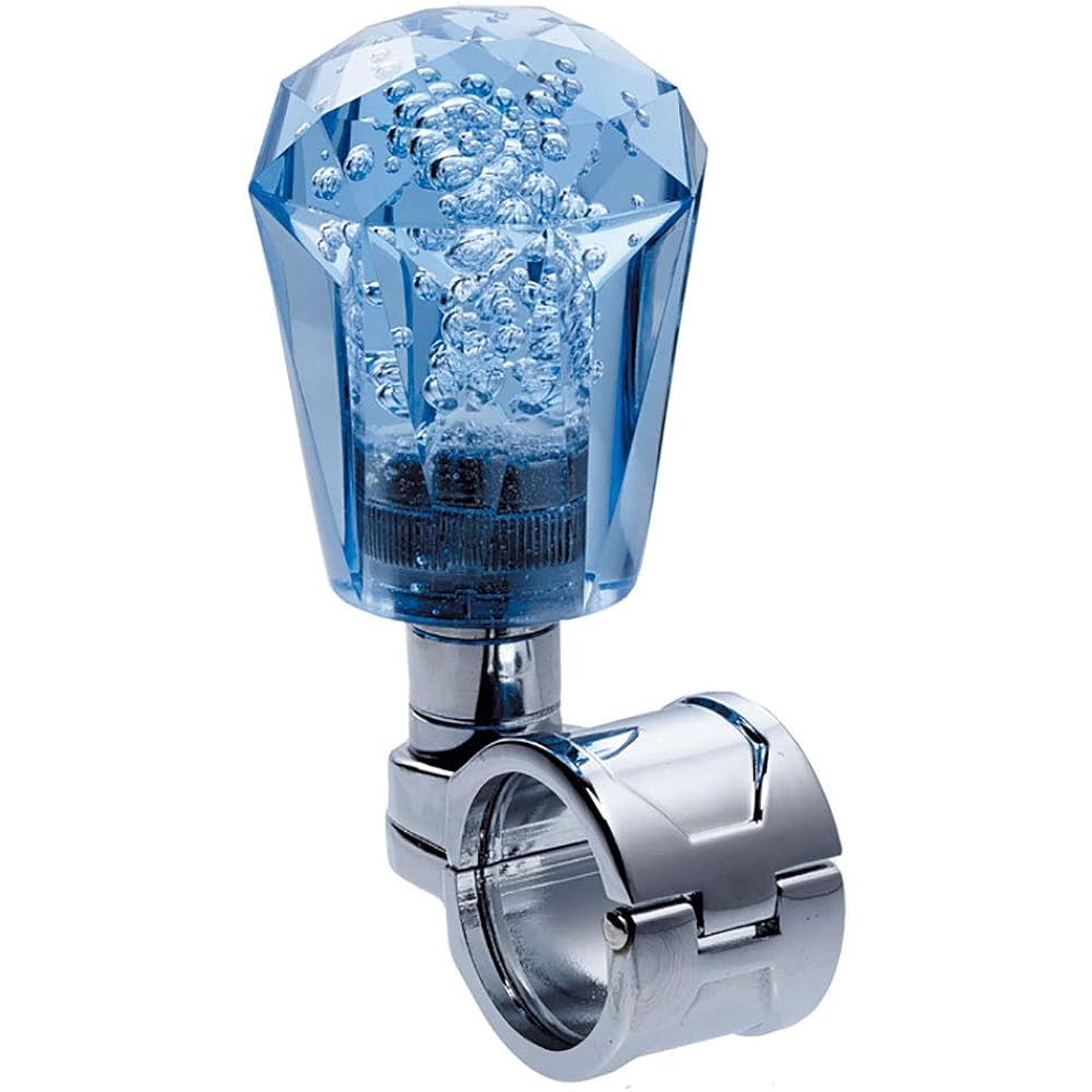 JET INOUE Handle Spinner Diamond Cut Foam Blue 506212 Adopts Bearings Mounting Handle Size 26~32mmΦ Comes with Hex Wrench and 2 Rubber Packings
