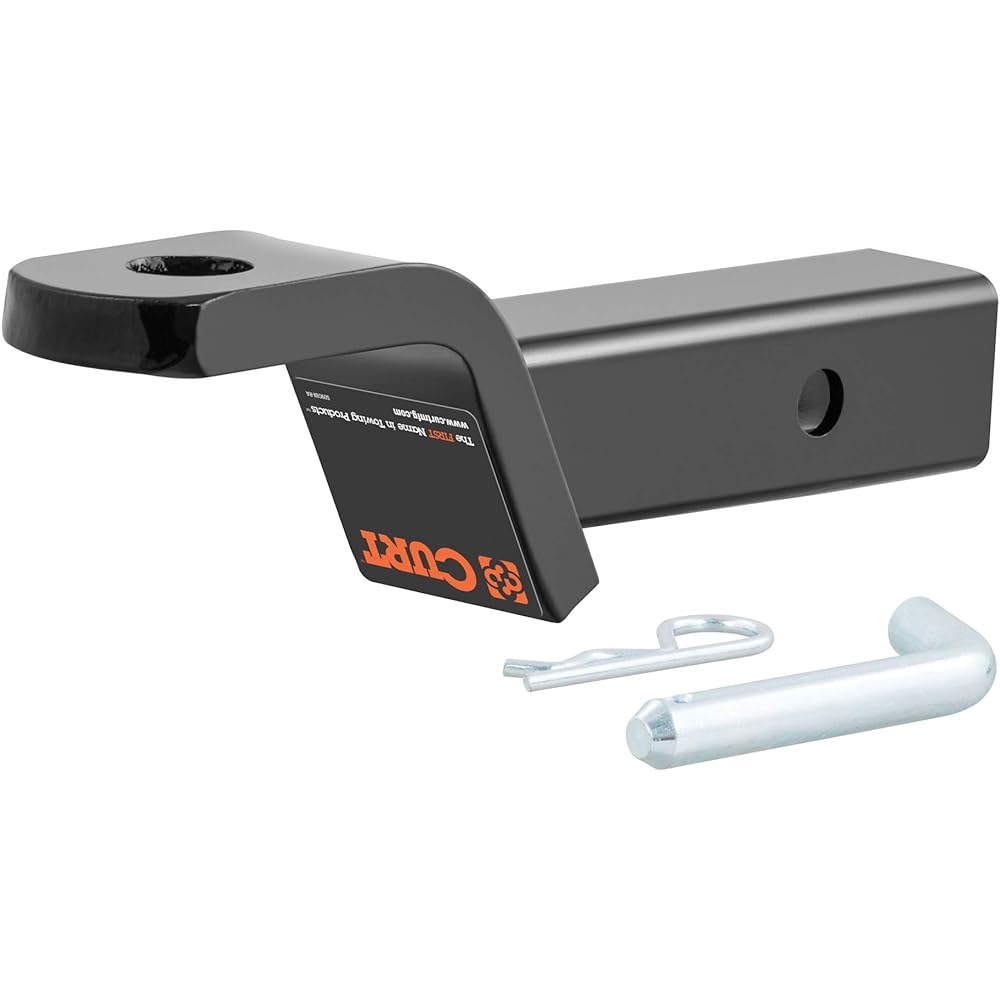 CURT 45032 Class 3 Trailer Hitch Ball Mount and Pinch 2 inch Recever 7,500 Pound 1 inch holes 2 Induction 3/4 inch rises